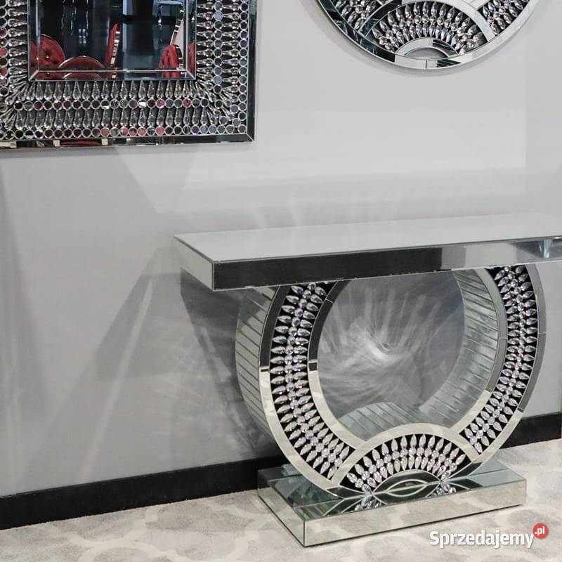 KONSOLA GLAMOUR TOALETKA SZKLANA F0544 90X30X75 75cm mazowieckie