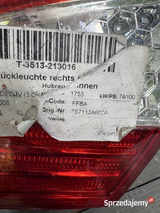 Klosz Lampy Lampa Ford Mondeo Mk4 7s7113a602a osobowe kujawsko-pomorskie Rypin