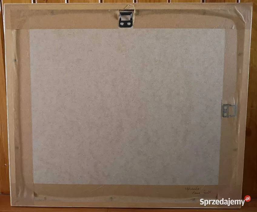 Obraz Górskie chaty wykonane haftem krzyżykowym Pabianice