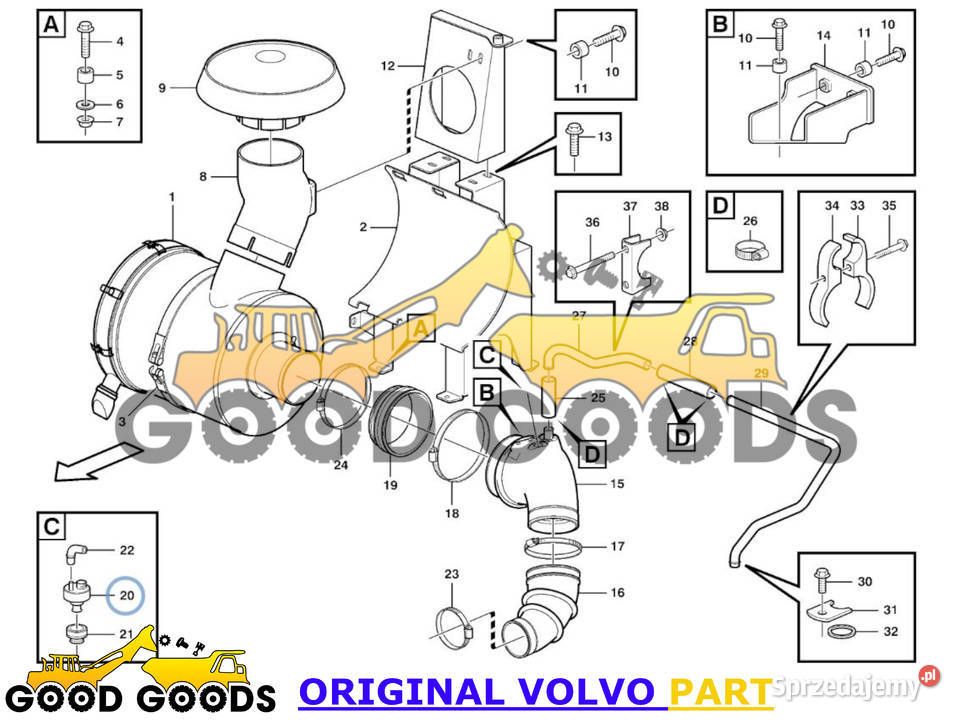 VOLVO CZUJNIK CIŚNIENIA POWIETRZA 22996281 mazowieckie sprzedam