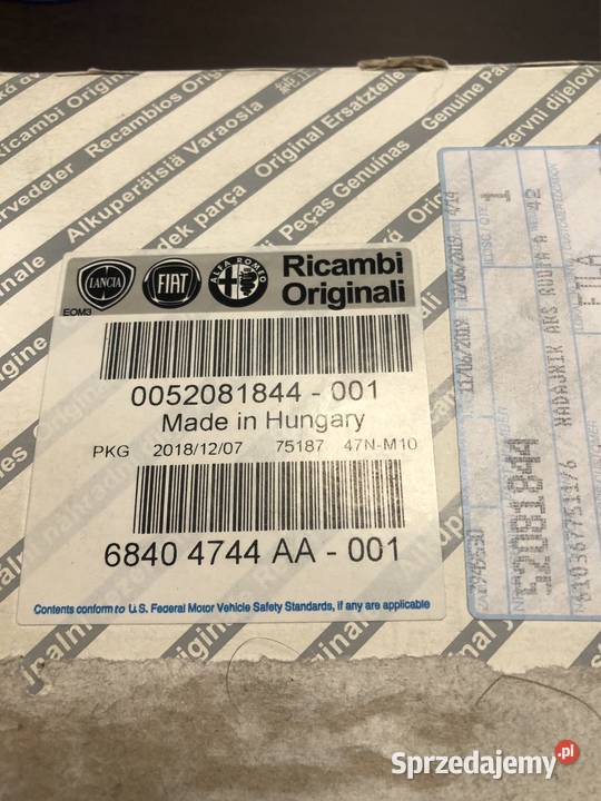 CZUJNIK ABS FIAT DOBLO 09 PRZÓD LP 2PIN 52081844 Kozy