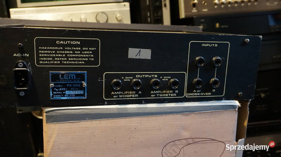 wzmacniacz z kolumną LEM PA1002 made in Itally Audio