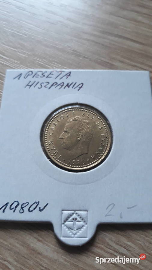 1 Peseta Hiszpania 1980 r Konin