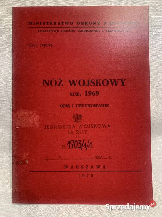 Nż wojskowy WZ 1967 opis i użytkowanie KOPIA Kalisz