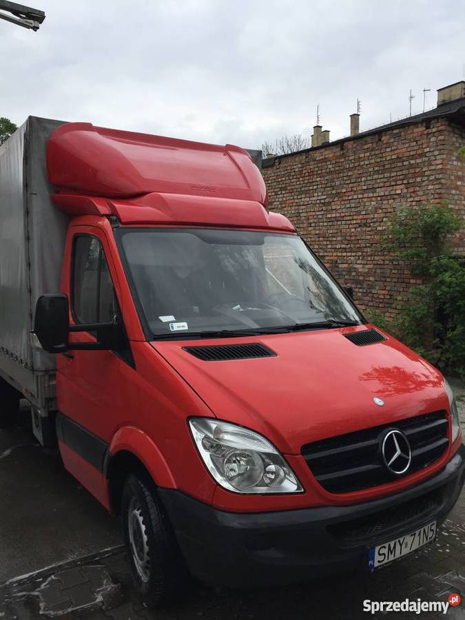 MERCEDES SPRINTER skrzyniowy, plandeka z windą Dhollandia