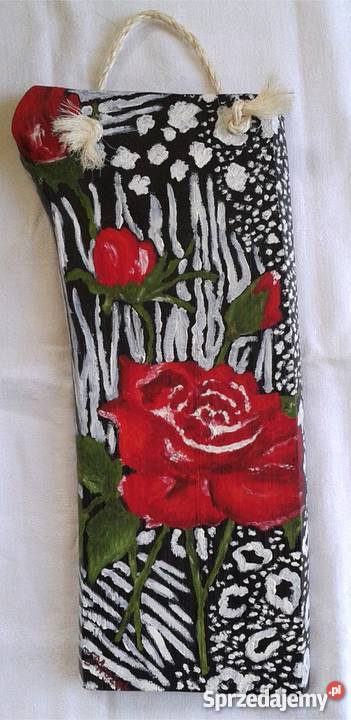 Obraz olejny na desce sosnowej Kranik śląskie Rydułtowy