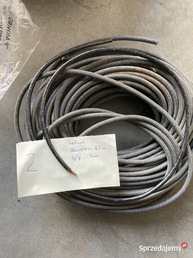 Kabel w oplocie bawełny starodawny Nsu BMW DKW Starogard Gdański