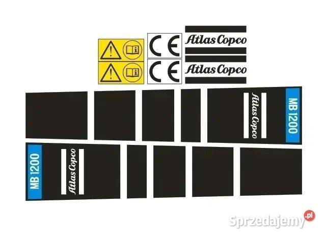 Naklejki oklejenie ATLAS COPCO MB1200 Zamiennik Janików