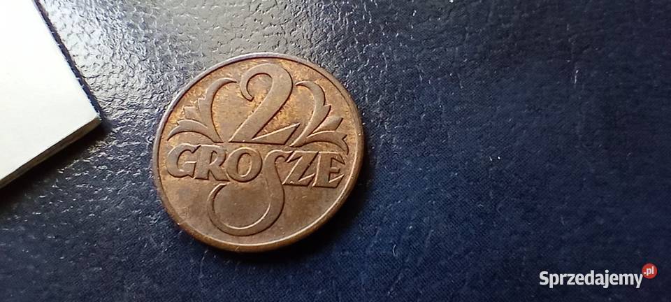 Stare monety 2 grosze 1939 2RP Polska piękna Lesko