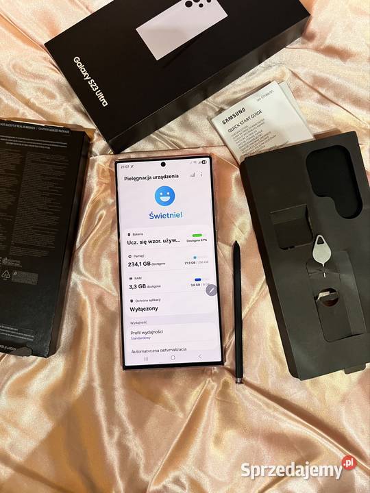 Samsunga Galaxy S23 Ultra 256 GB śląskie Przeczyce sprzedam
