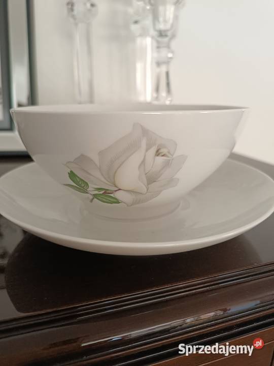 Porcelanowa miseczka sosjerka sygnatura Jastrzębie-Zdrój