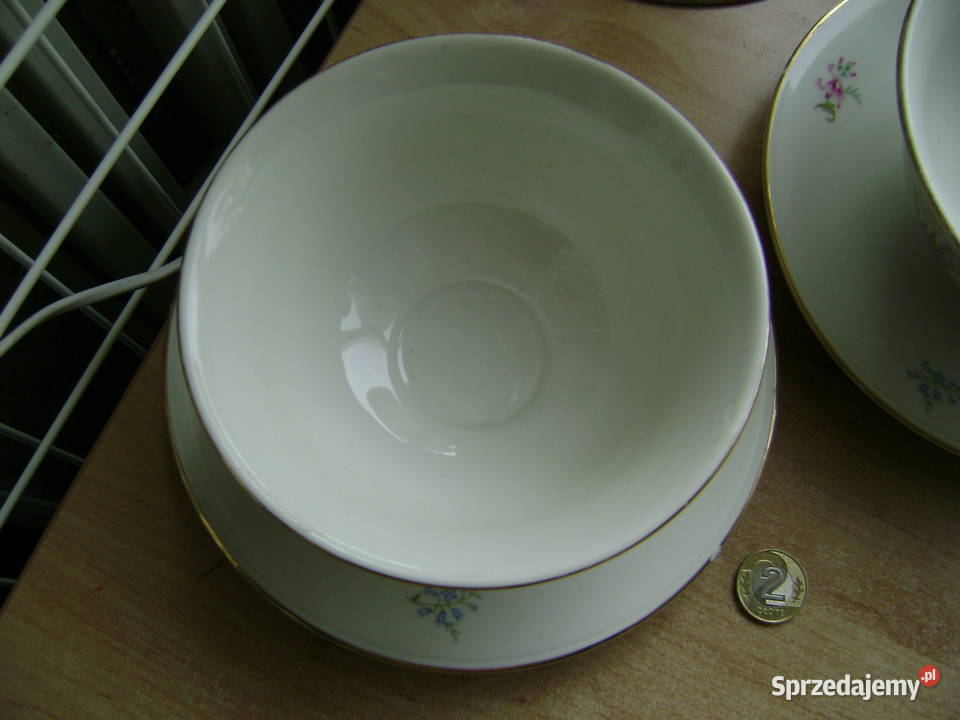 Starocie z PRL Porcelana ELFENBEIN Zestaw 2 Gdynia