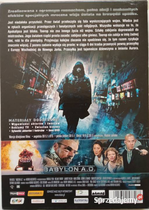 Babylon AD DVD Vin Diesel Michelle Yeoh łódzkie