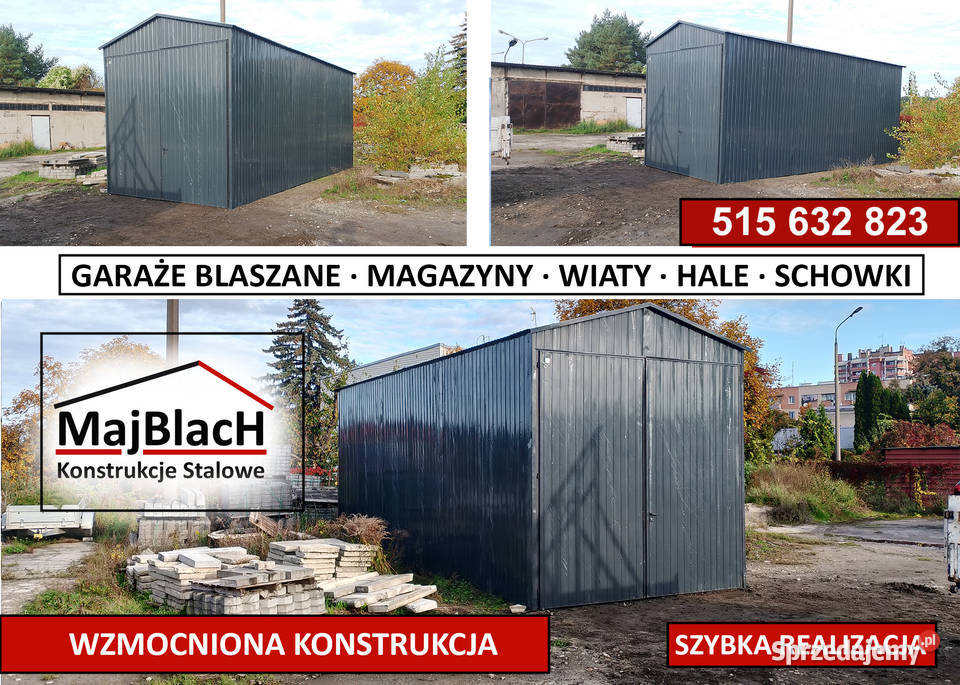 Hala Wiata Złoty DąbGaraż Blaszak Konstrukcja Sieradz