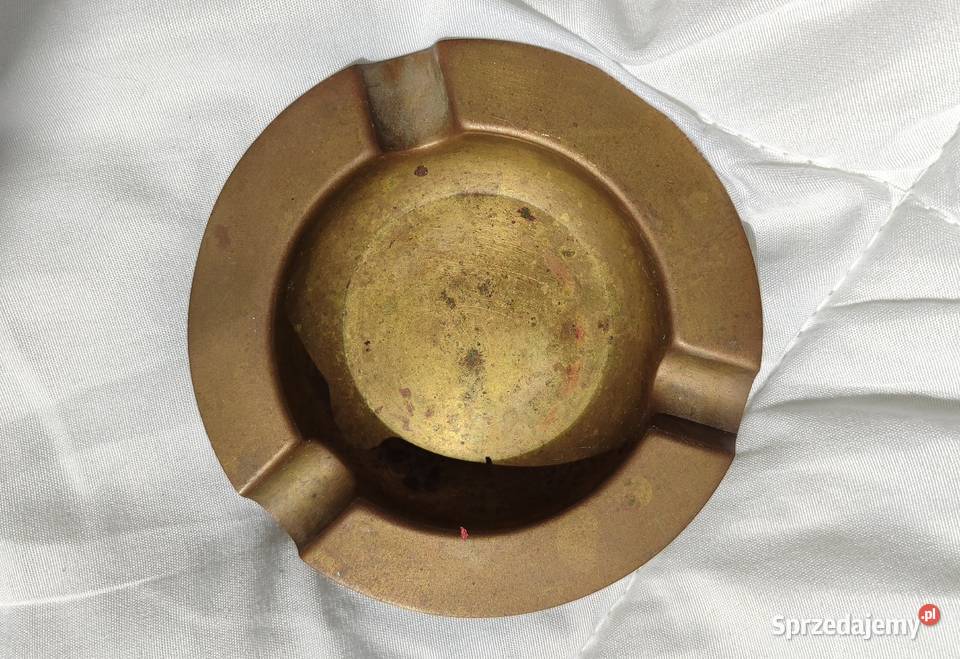 Stara mosiężna popielniczka Gdańsk