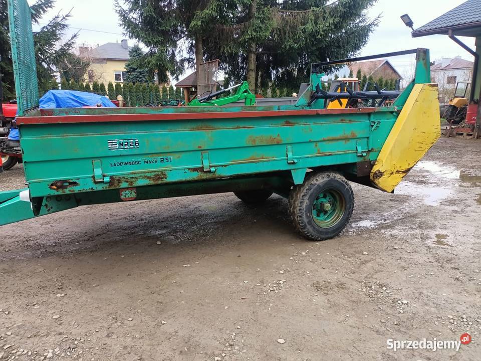 Rozrzutnik obornika jednoosiowy 25T nieuszkodzony Jasło sprzedam