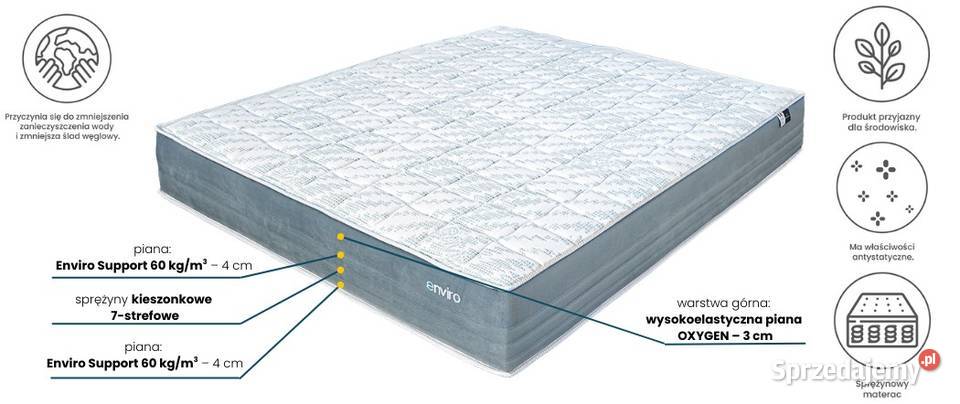 Materac ENVIRO OXY POCKET MATERASSO dostępny w sprzedam