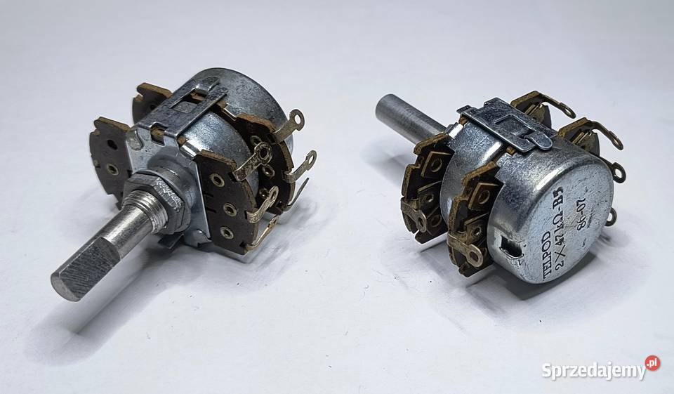 Potencjometr 2x47kB z oszczepem Unitra TELPOD Gdańsk