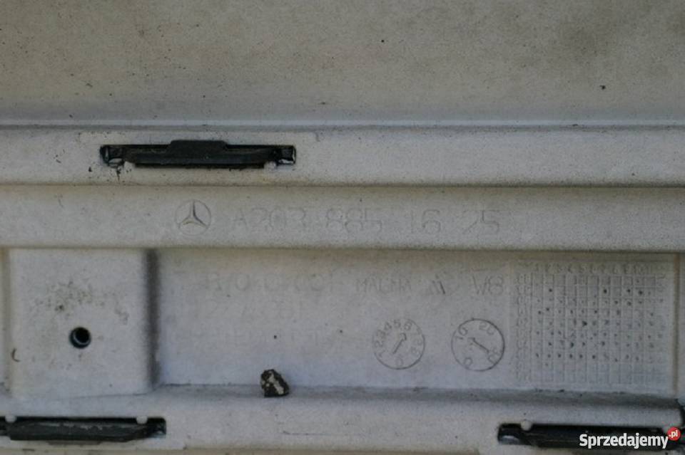 MERCEDES C KLASA W203 ZDERZAK TYLNY TYŁ Bieleń