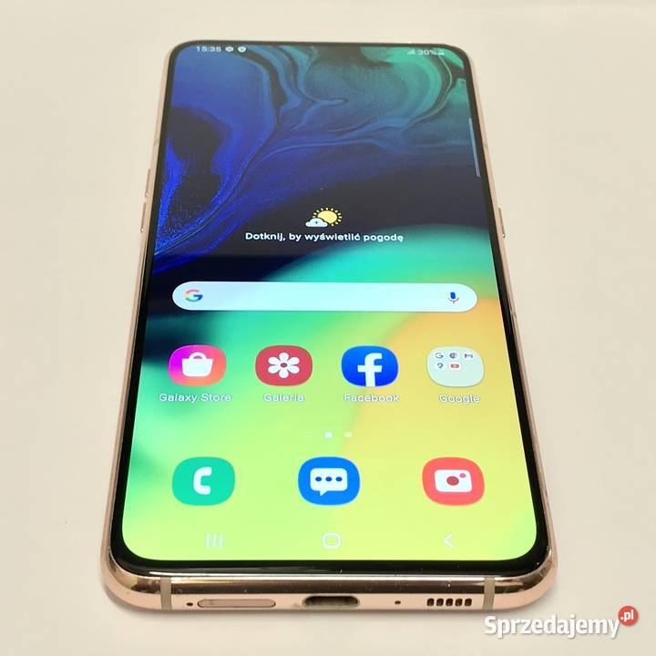 SAMSUNG Galaxy A80 8/128GB Smartfon pudełko ZŁOTY