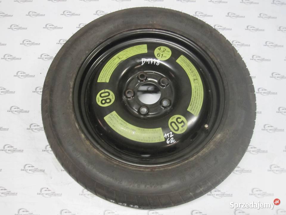 MERCEDES W169 koło dojazdowe 1259016 98M 5x112