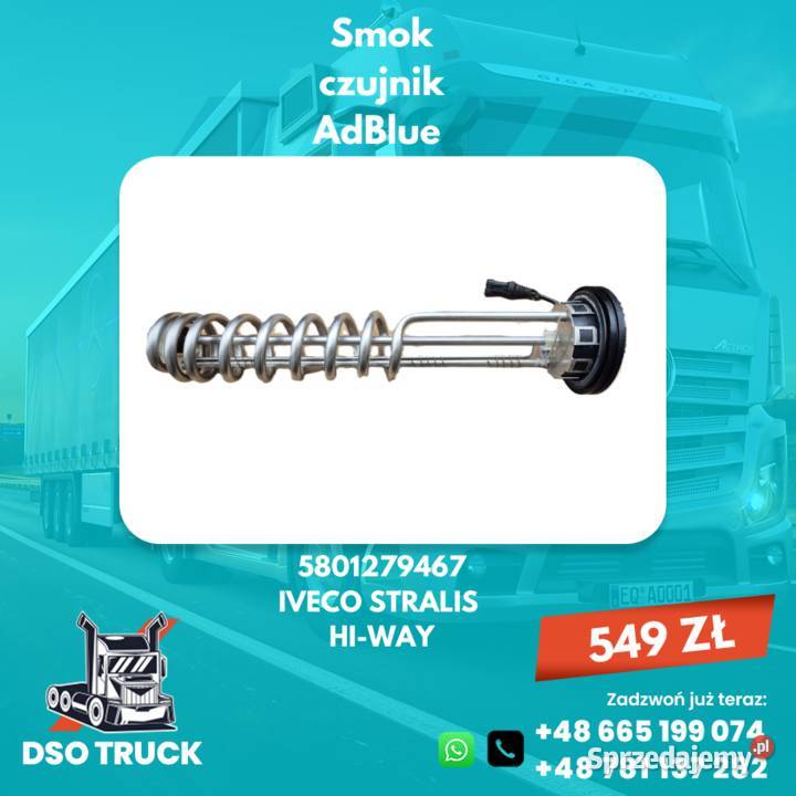 5801279467 SMOK ADBLUE CZUJNIK IVECO STRALIS ciężarowe