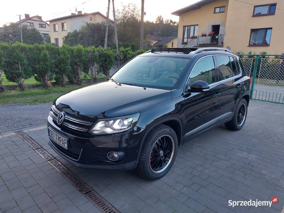Volkswagen Tiguan I 20 TDI 170 4x4 Ładny skóra skórzana tapicerka Bielsko-Biała