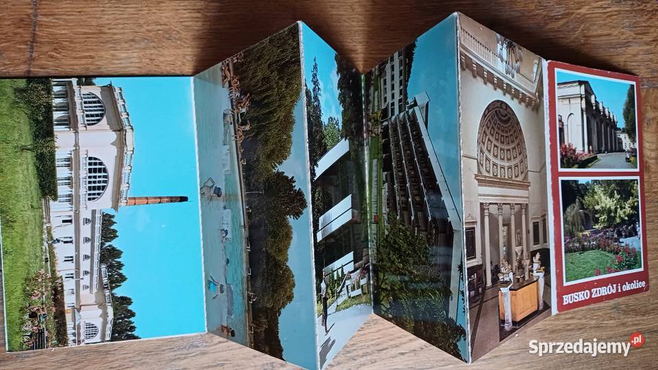 Busko Zdrój i Janusz Kuczyński pocztówki Mapy i przewodniki Kraków sprzedam