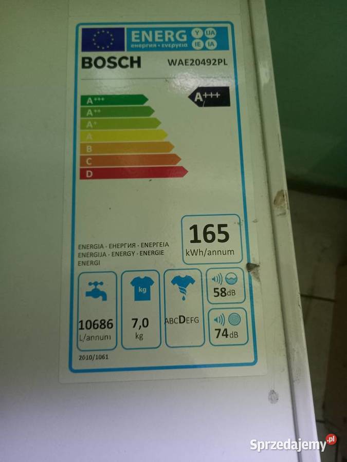 Pralka Bosch Serie 4 VarioPerfect A 1000 obr łódzkie Andrespol