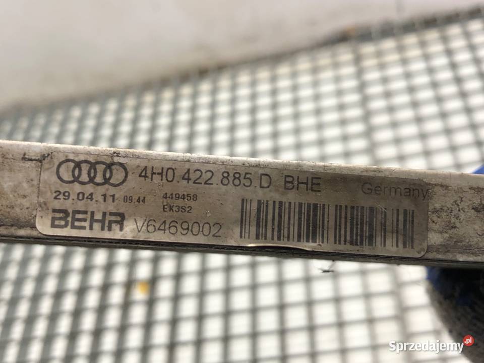 CHŁODNICA OLEJU AUDI A8 D4 4H0422885D 42 351