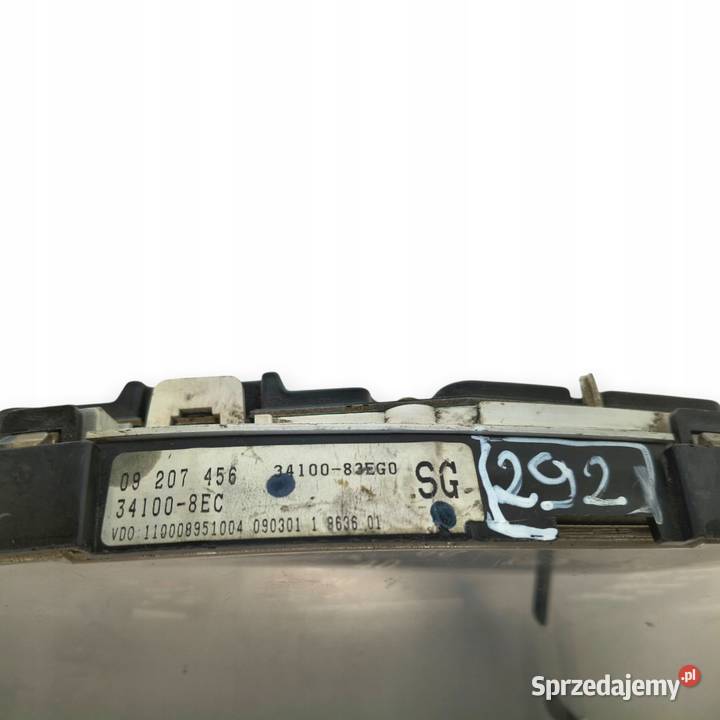 LICZNIK ZEGARY 3410083EG0 Opel Agila 10 12V 12 osobowe Wyposażenie wnętrza Chełm