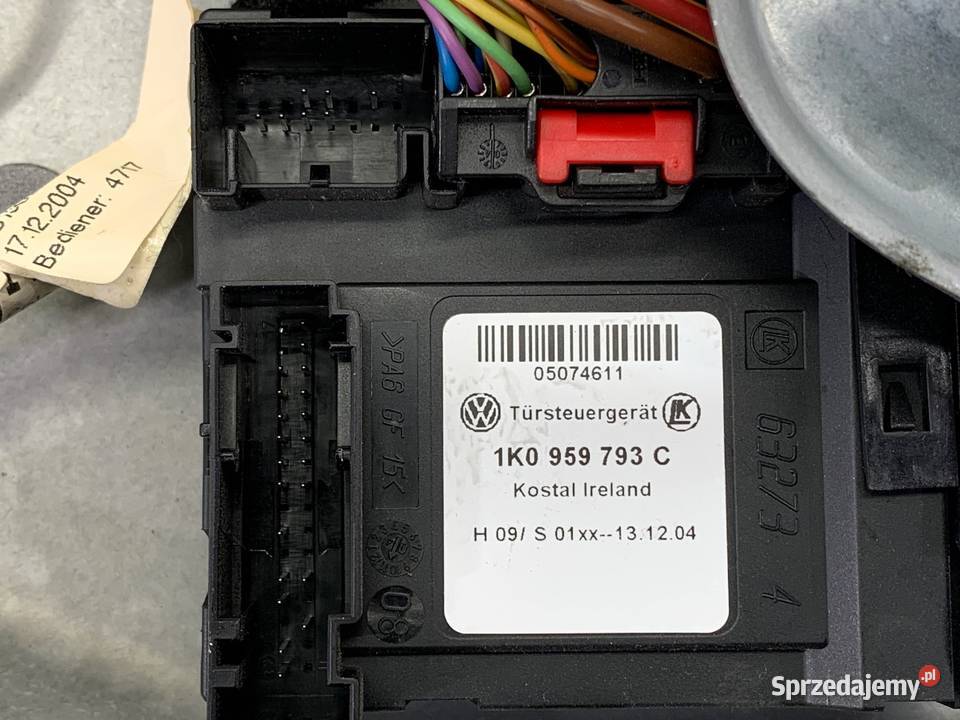 PODNOŚNIK SZYBY LEWY PRZÓD VW TOURAN 1T0959701