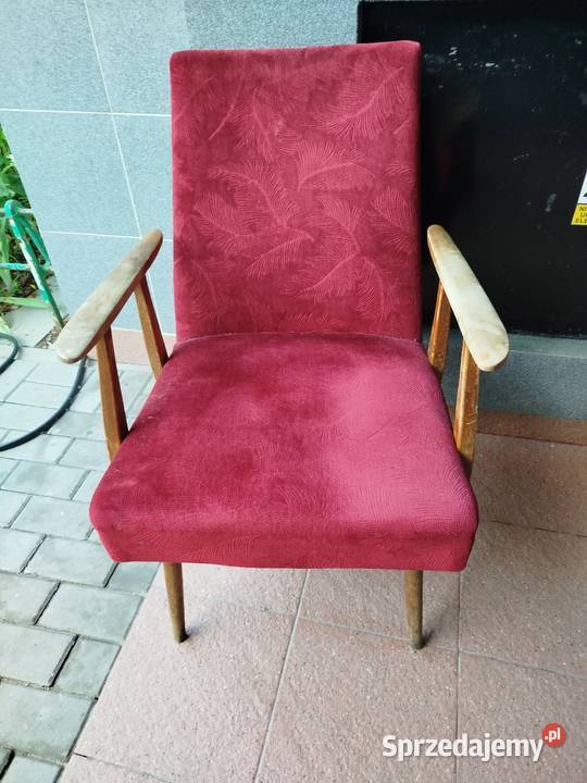 Fotel drewniany PRL mazowieckie Warszawa