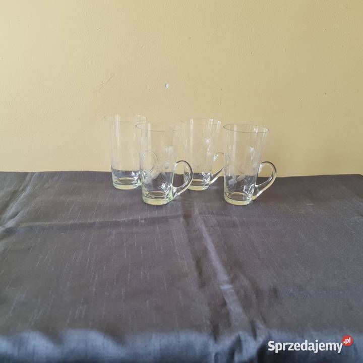 Szklanki z uchem Okres PRLu Warszawa sprzedam
