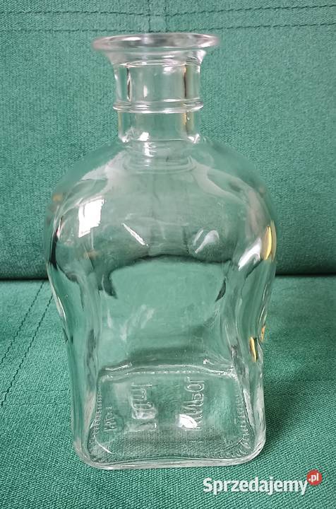Szklana butelka karafka 700ml Porcelana i szkło