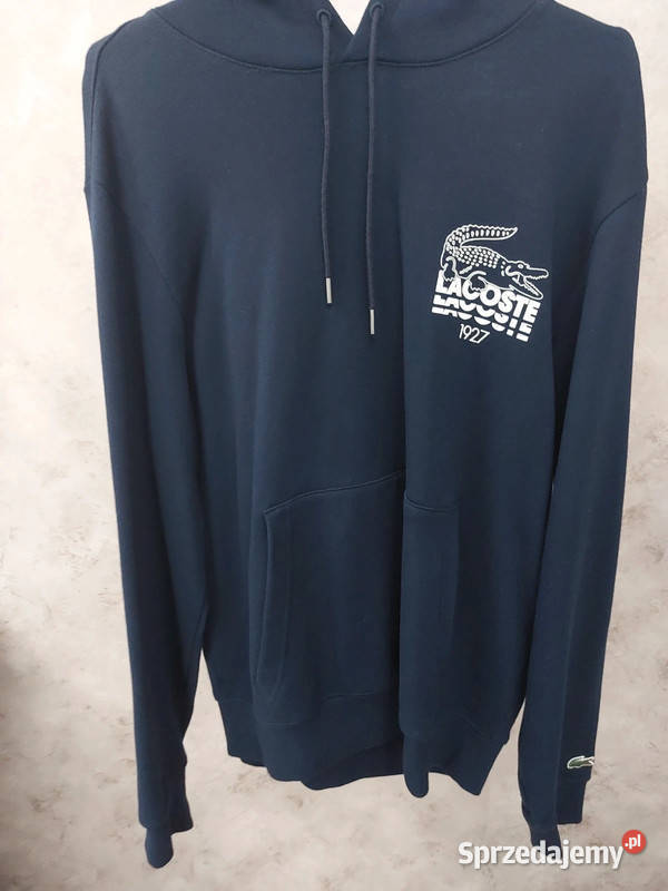 Lacoste bluza bawełniana kolor granatowy z Gdynia sprzedam