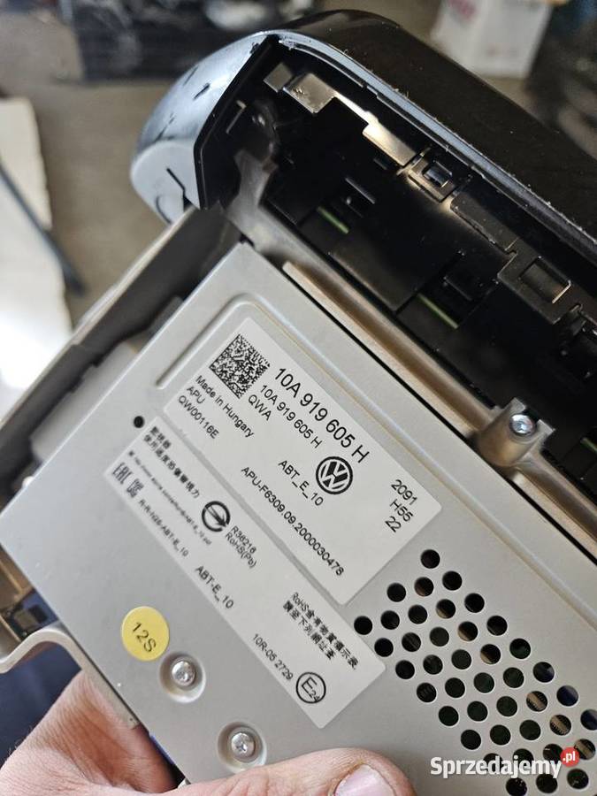 VW ID3 ID3 WYŚWIETLACZ EKRAN NAVI 10A919605H osobowe Międzychód
