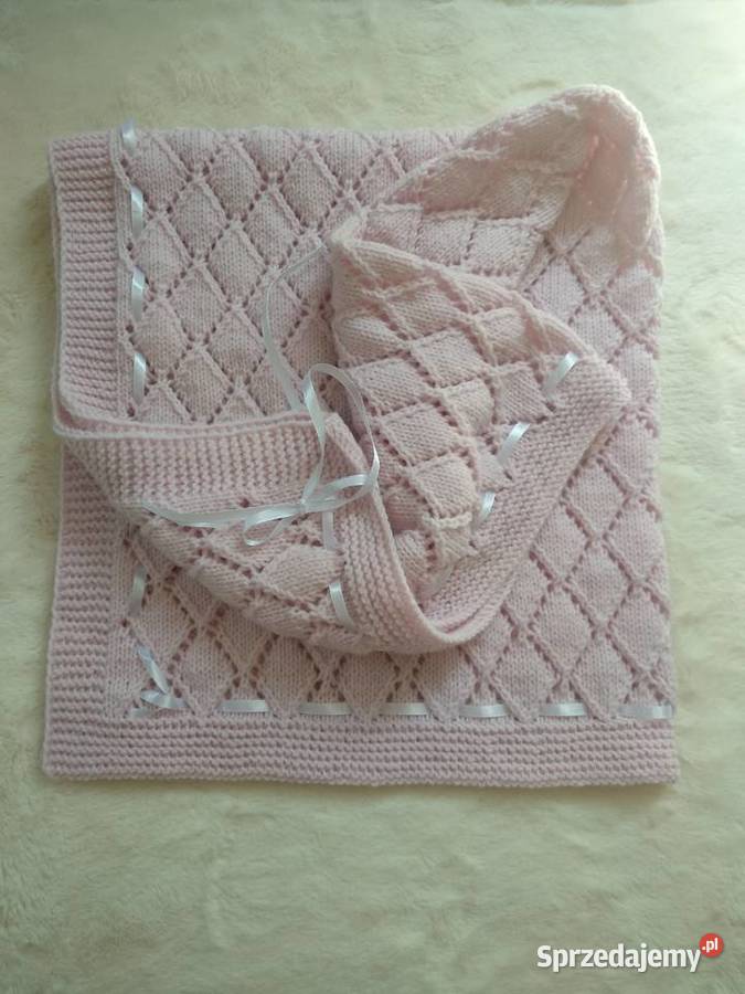 Kocyk różowy koc baby pink eco mazowieckie Warszawa sprzedam