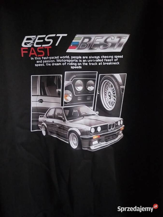 Bluza z motywem BMW czarny Koźminek