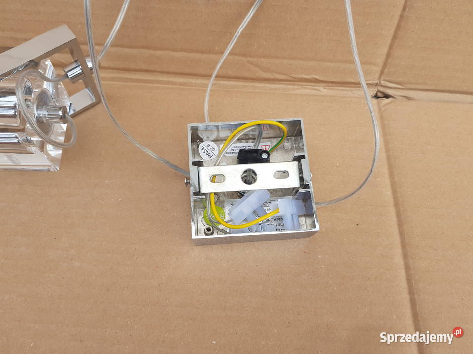 Lampa wisząca KOSTKA szkło 1x50W GU10 regulowana Warszawa