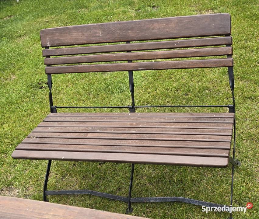 Zestaw mebli ogrodowych Stół 2 ławki do ogródka Mielno