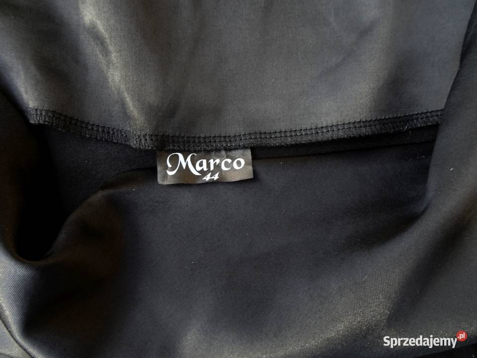 MARCO czarna elegancka spódnica 42 44 satyna Nowy Sącz