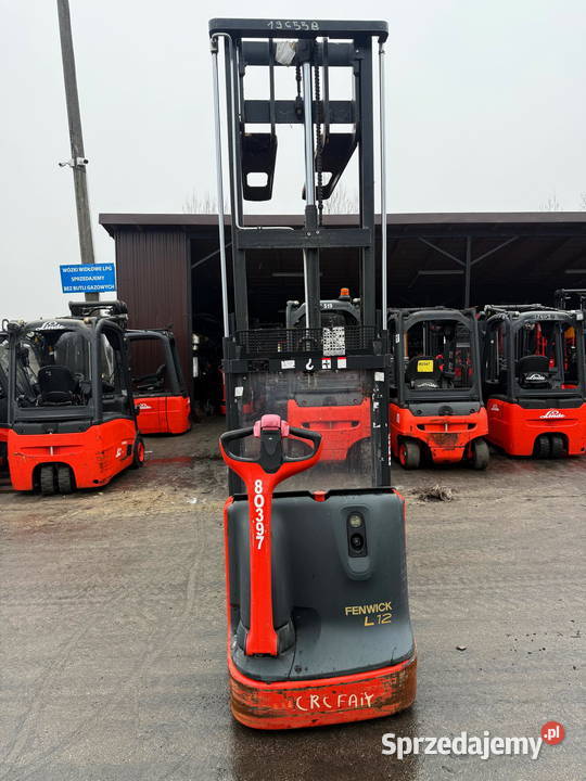 wózek paletowy z masztem LINDE L12 wolny skok łódzkie Działoszyn