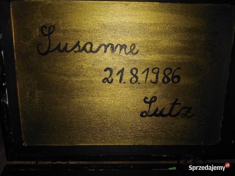 Ręcznie malowana drewniana szkatułka