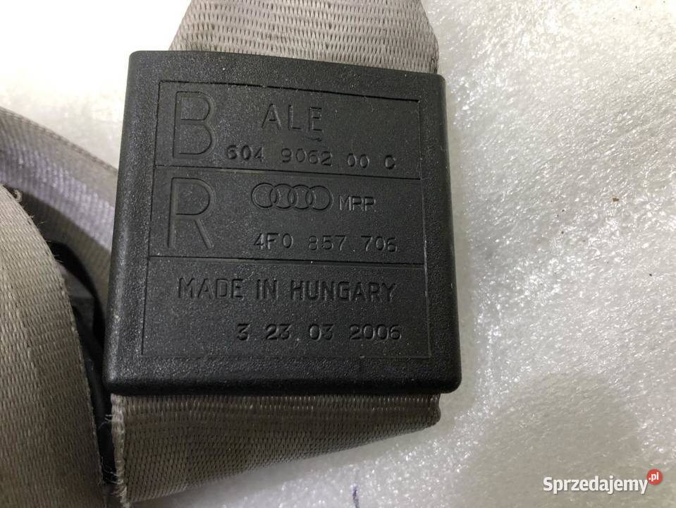 PAS BEZPIECZEŃSTWA PRAWY 4F0857706 AUDI A6 C6