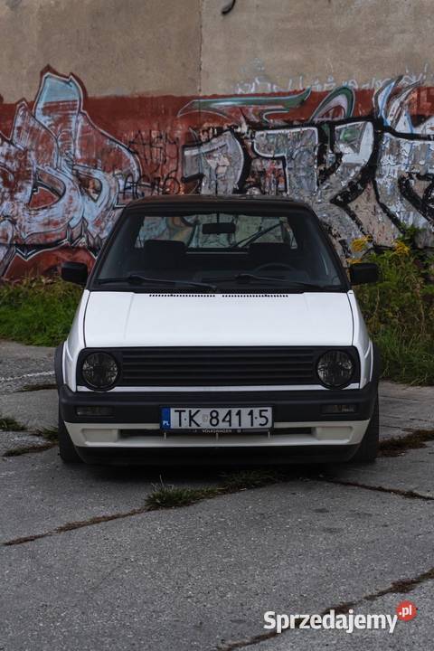 Volkswagen Golf II 16 b biały Samochody osobowe podlaskie sprzedam