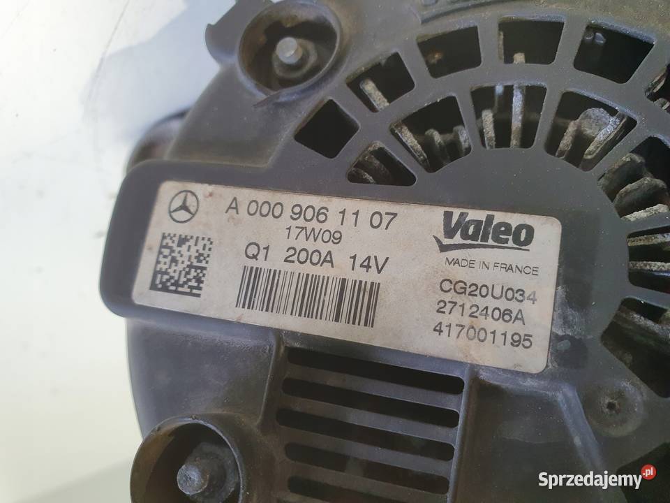 ALTERNATOR Mercedes W213 E63S AMG 40 V8 valeo Układ elektryczny silnika Rudka