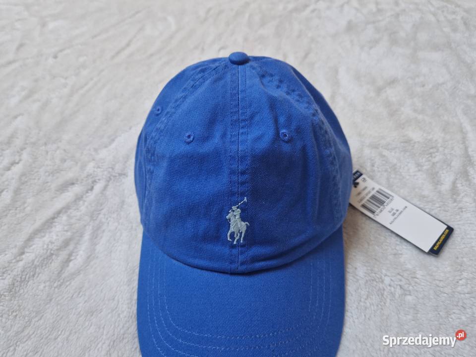 Nowa niebieska czapka z daszkiem Polo Ralph Bibice