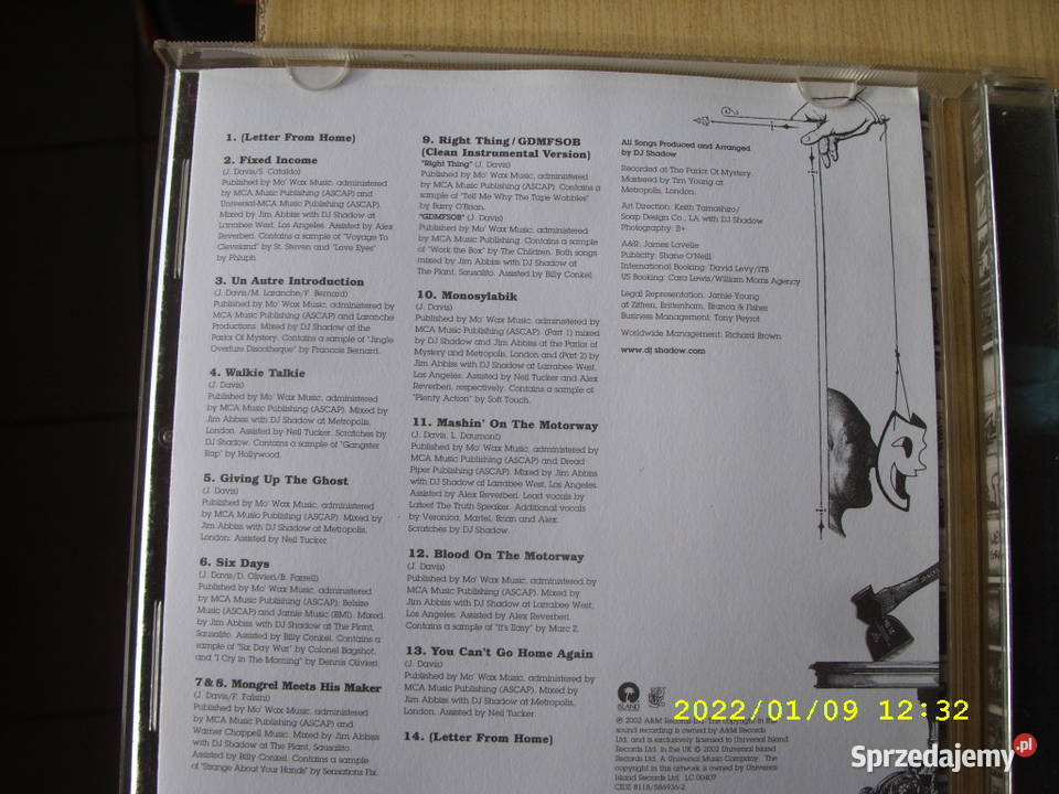 CD DJShadowThe priware pres