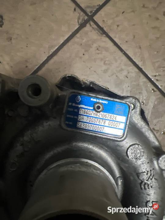Turbosprężarka Renault 16 Dci lubelskie Radzyń Podlaski